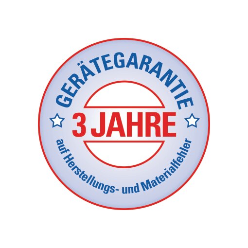 Gerätegarantie 3 Jahre